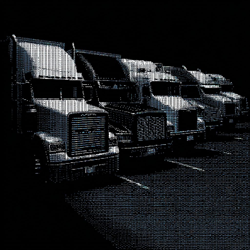 Delivery Trucks on Route